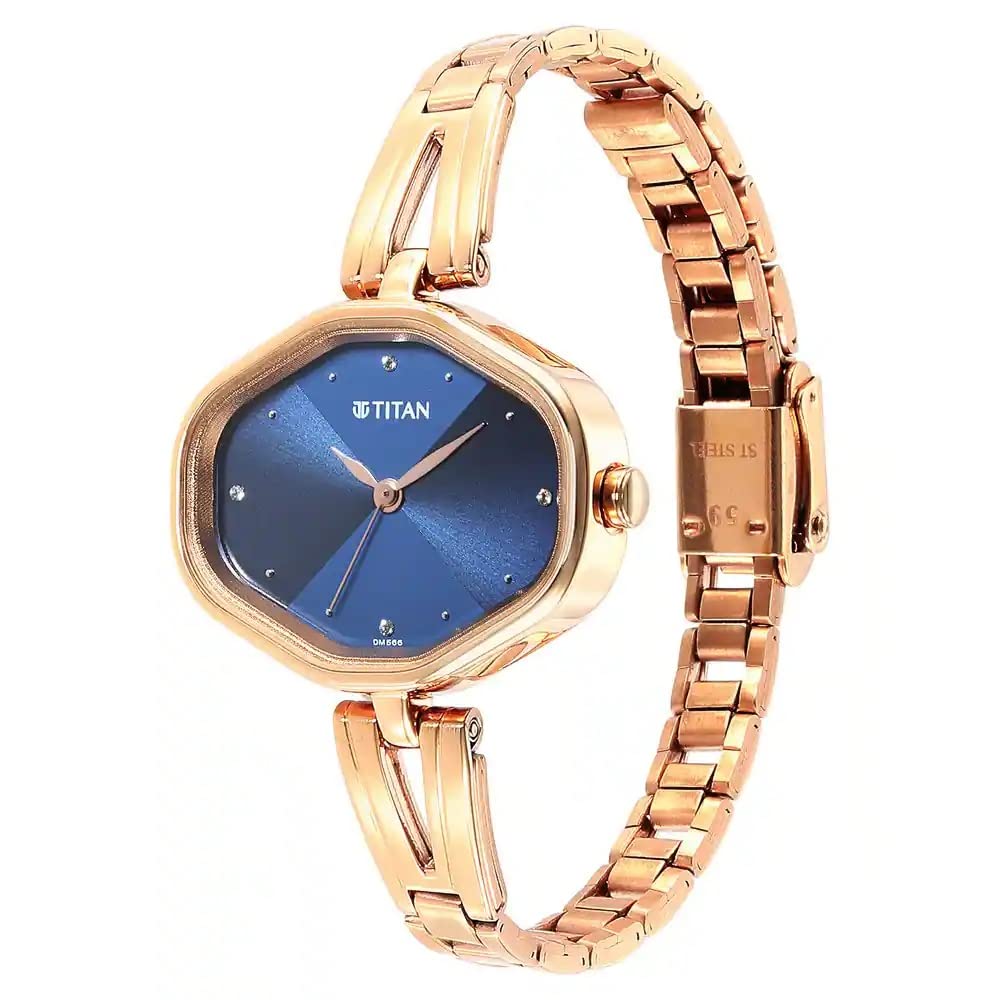 Titan Karishma Blue Dial Metal Strap Analog Watch for Women-NS2680WM01/NT2680WM01 