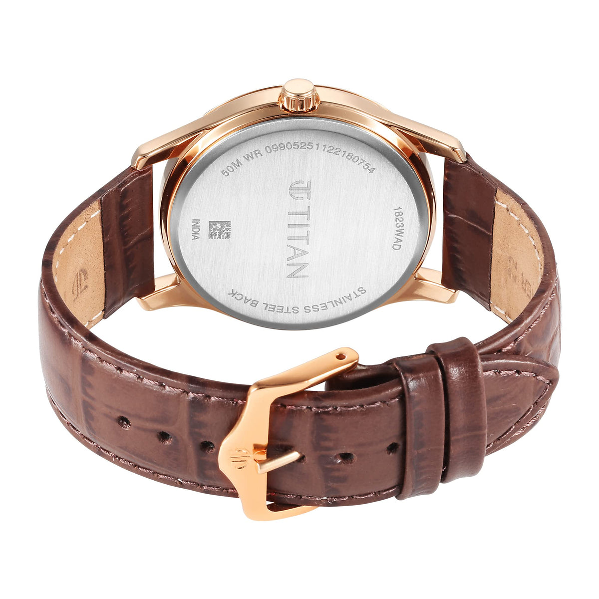 Titan Karishma Green Dial Analog Leather Strap Watch for Men-NS1823WL02/NT1823WL02 