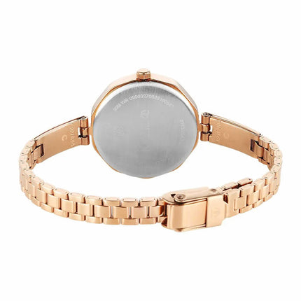 Titan Karishma Quartz Analog Lavender Dial Rose Gold Stainless Steel Strap Watch for Women - NT2702WM02 