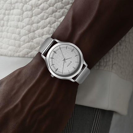 Titan Karishma Quartz Analog Silver Dial Stainless Steel Strap Watch for Men-1825SM09/NT1825SM09 