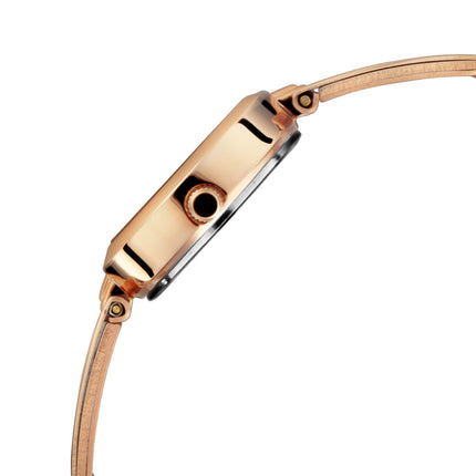 Titan Karishma Quartz Analog White Dial Rose Gold Metal Strap Watch For Women - NT2598WM01 