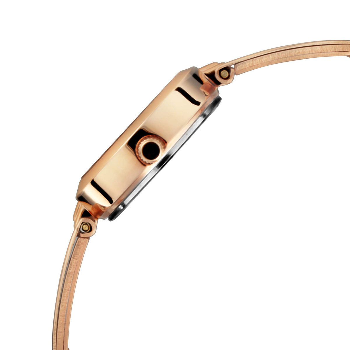 Titan Karishma Quartz Analog White Dial Rose Gold Metal Strap Watch For Women - NT2598WM01 