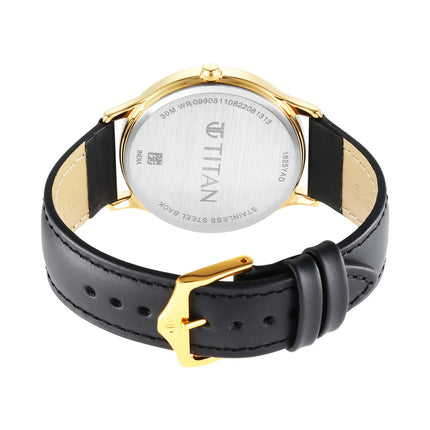 Titan Karishma Radiance Blue Dial Analog Leather Strap Watch for Men-NS1825YL05 