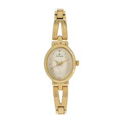 Titan Karishma Revive Analog Champagne Dial Women's Watch-NM2594YM01 / NL2594YM01 