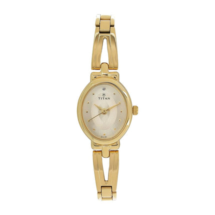 Titan Karishma Revive Analog Champagne Dial Women's Watch-NM2594YM01 / NL2594YM01 