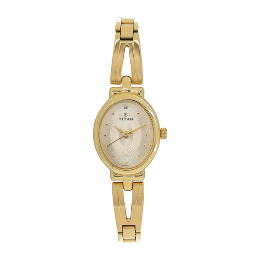 Titan Karishma Revive Analog Champagne Dial Women's Watch-NM2594YM01 / NL2594YM01 