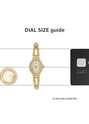 Titan Karishma Revive Analog Champagne Dial Women's Watch-NM2594YM01 / NL2594YM01 