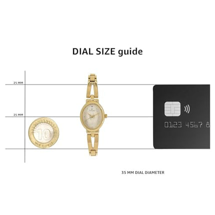 Titan Karishma Revive Analog Champagne Dial Women's Watch-NM2594YM01 / NL2594YM01 