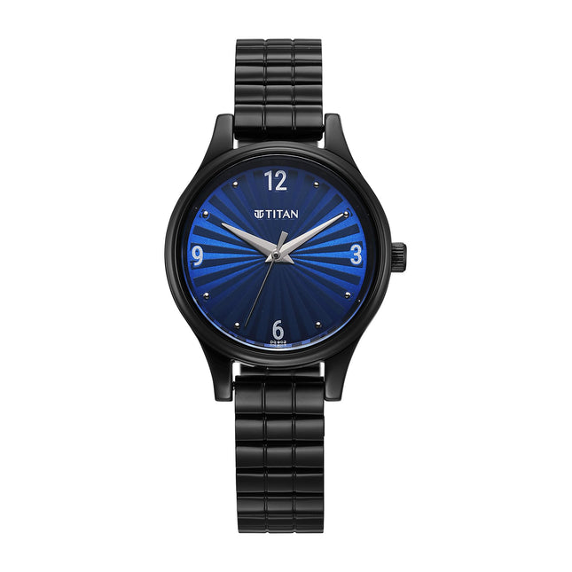 Titan Karishma Workwear Blue Dial Stainless Steel Analog Watch for Women/NT2679NM02 