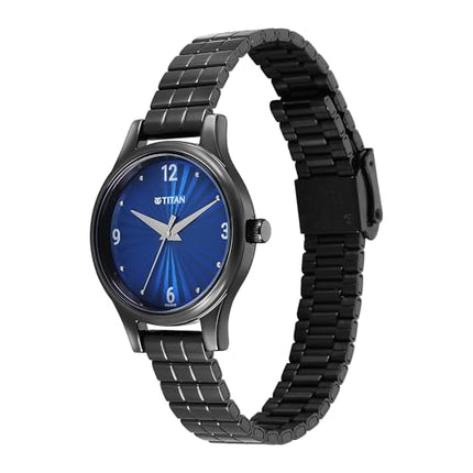 Titan Karishma Workwear Blue Dial Stainless Steel Analog Watch for Women/NT2679NM02 