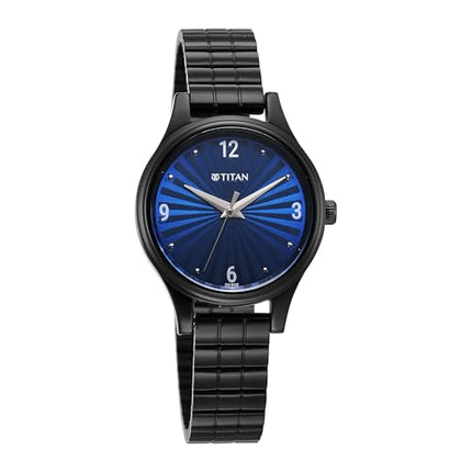 Titan Karishma Workwear Blue Dial Stainless Steel Analog Watch for Women/NT2679NM02 
