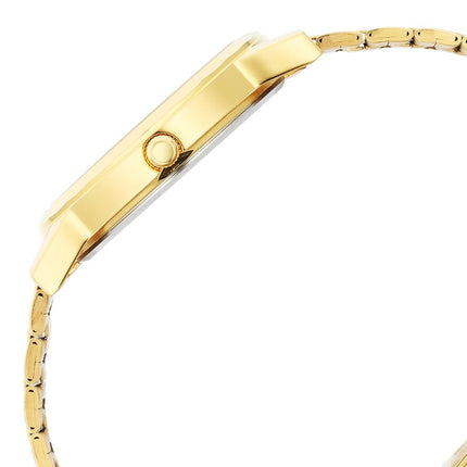 Titan Karishma Zing Quartz Analog Green Dial Gold Stainless Steel Strap Watch for Men - NT1644YM05 