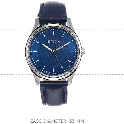 Titan Ladies Neo Economy Analog Blue Dial Women's Watch 2639SL02/NN2639SL02/NP2639SL02 