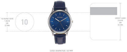 Titan Ladies Neo Economy Analog Blue Dial Women's Watch 2639SL02/NN2639SL02/NP2639SL02 