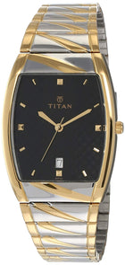 Titan Leather Karishma Analog Black Dial Men's Watch-Nl9315Bm02/Np9315Bm02 