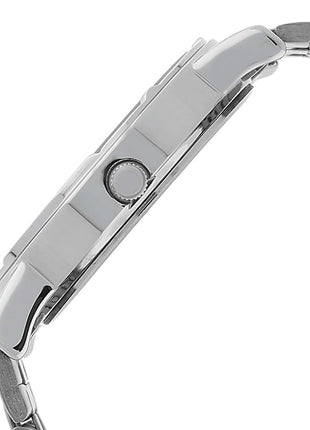 Titan Men's Elegance Stainless Steel Analog Watch: Black Dial with Sleek Link Strap-NN1639SM02 