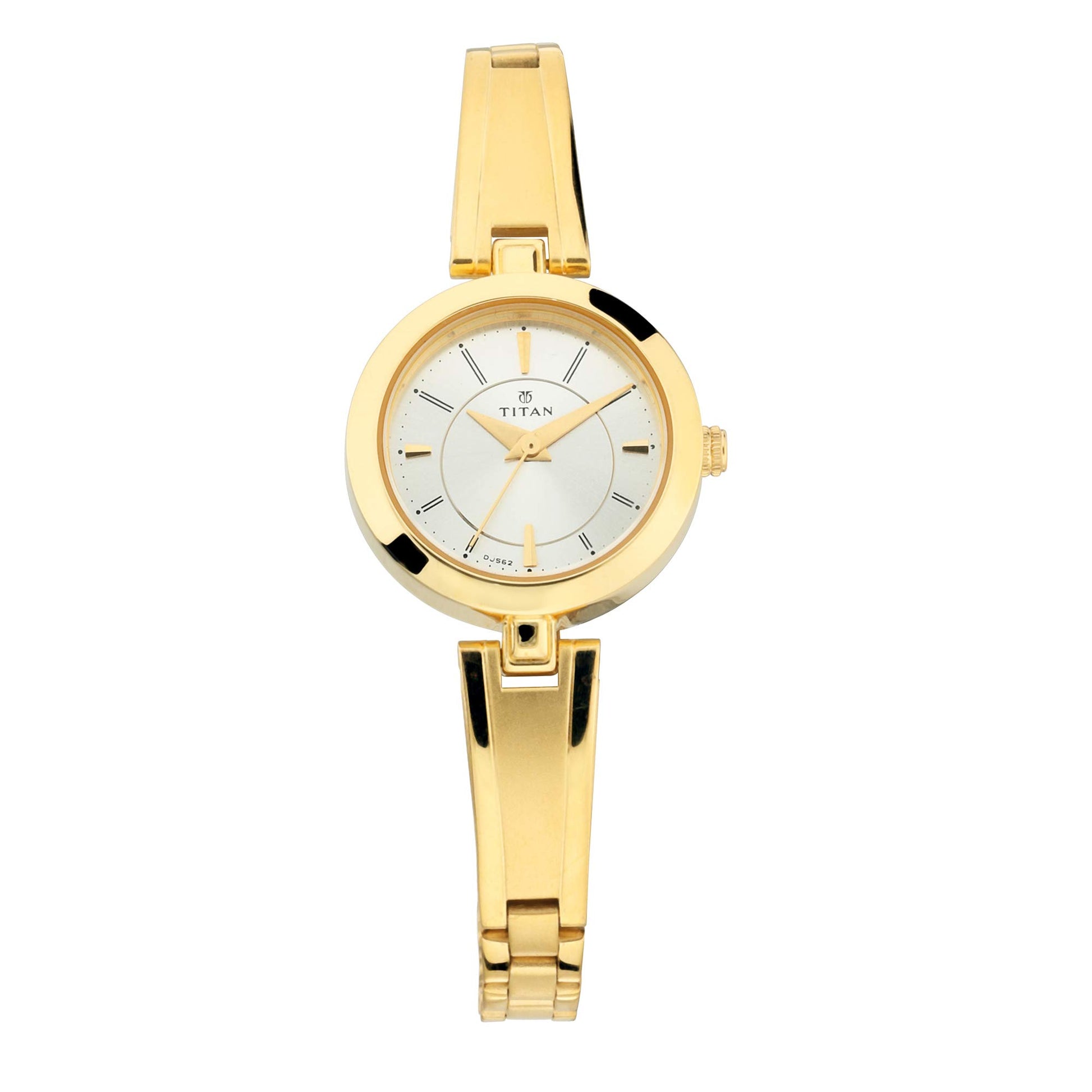 Titan Quartz Analog Silver Dial Metal Strap Watch for Women-NN2598YM02 