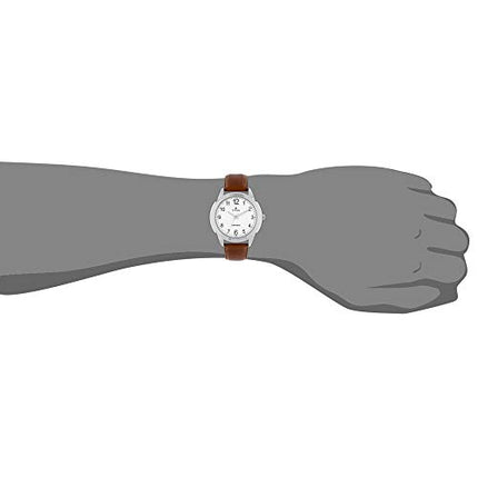 Titan Quartz Analog White Dial Leather Strap Watch for Men-NS1585SL07 