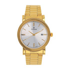 Titan Quartz Analog with Date Silver Dial Stainless Steel Strap Watch for Men-NS1712YM02 