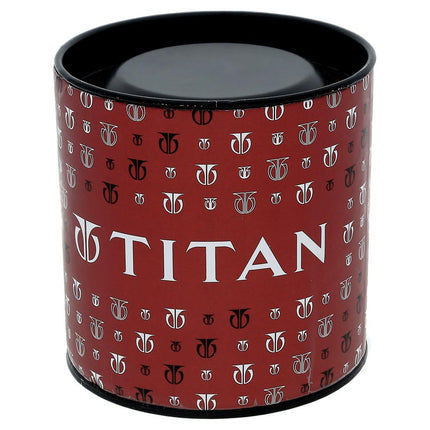 Titan Quartz Analog with Day and Date Golden Dial Stainless Steel Strap Watch for Men-NS1650YM04 