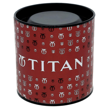 Titan Quartz Analog with Day and Date Golden Dial Stainless Steel Strap Watch for Men-NS1650YM04 