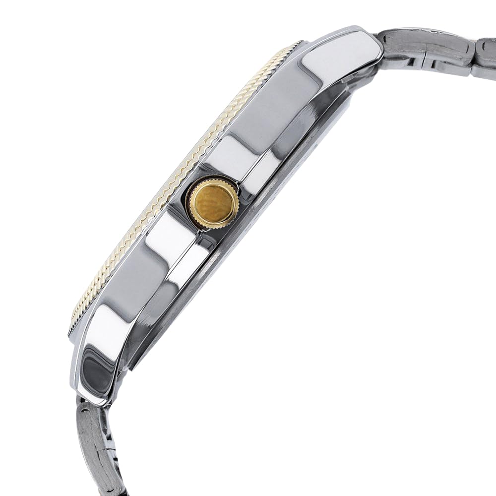 Titan Quartz Analog with Day and Date Silver Dial Stainless Steel Strap Watch for Men-NS1650BM03 