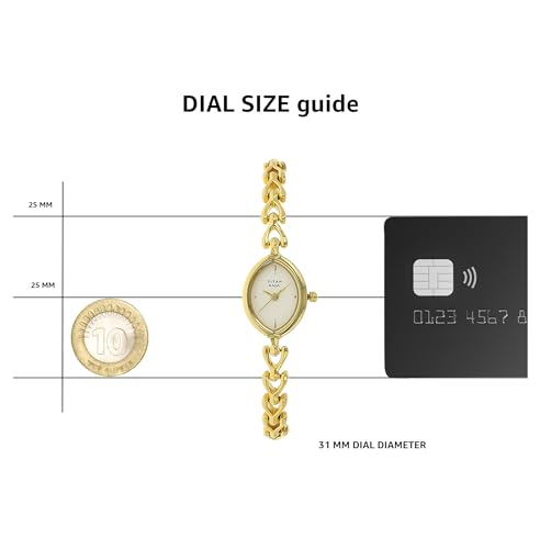 Titan Raga Analog White Dial Women's Watch NM2370YM01/NN2370YM01/NP2370YM01 