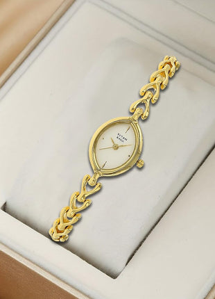 Titan Raga Analog White Dial Women's Watch NM2370YM01/NN2370YM01/NP2370YM01 