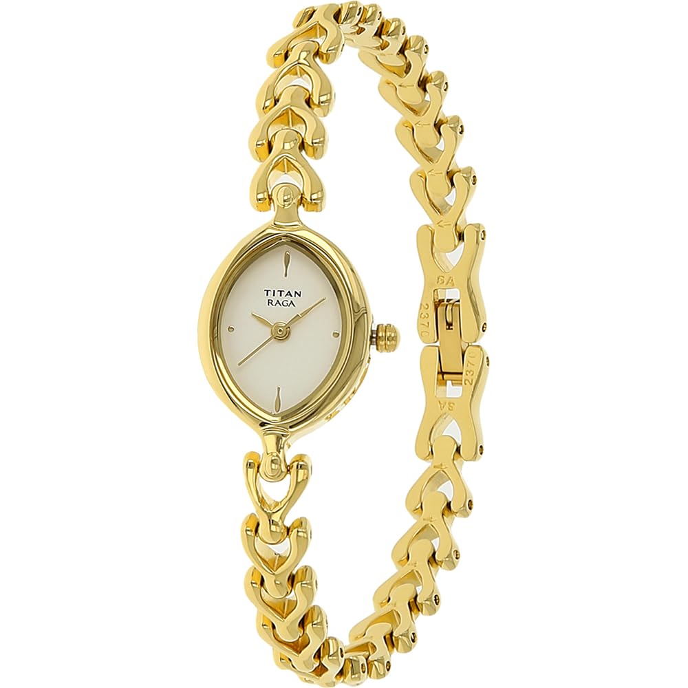Titan Raga Analog White Dial Women's Watch NM2370YM01/NN2370YM01/NP2370YM01 