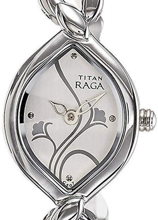 Titan Raga Analog White Dial Women's Watch -NM2455SM01 / NL2455SM01/NP2455SM01 