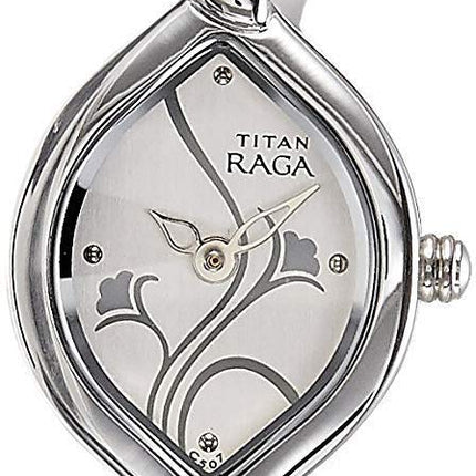 Titan Raga Analog White Dial Women's Watch -NM2455SM01 / NL2455SM01/NP2455SM01 