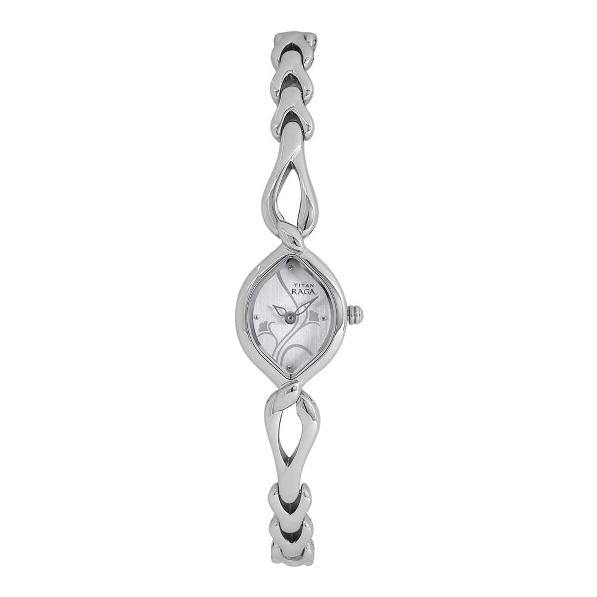 Titan Raga Analog White Dial Women's Watch -NM2455SM01 / NL2455SM01/NP2455SM01 