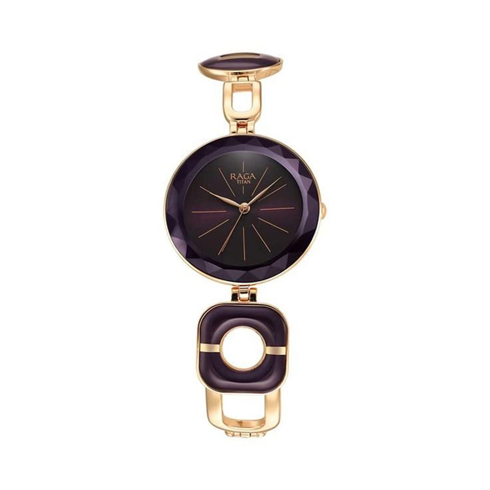 Titan Raga Delight Mother of Pearl Dial Analog Metal Strap Watch for Women-NS95201WM01 