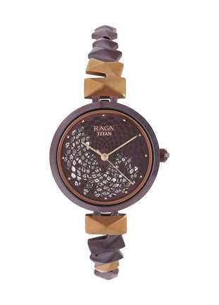 Titan Raga Facets Analog Brown Dial Women's Watch NM95121KM01/NN95121KM01/NP95121KM01 