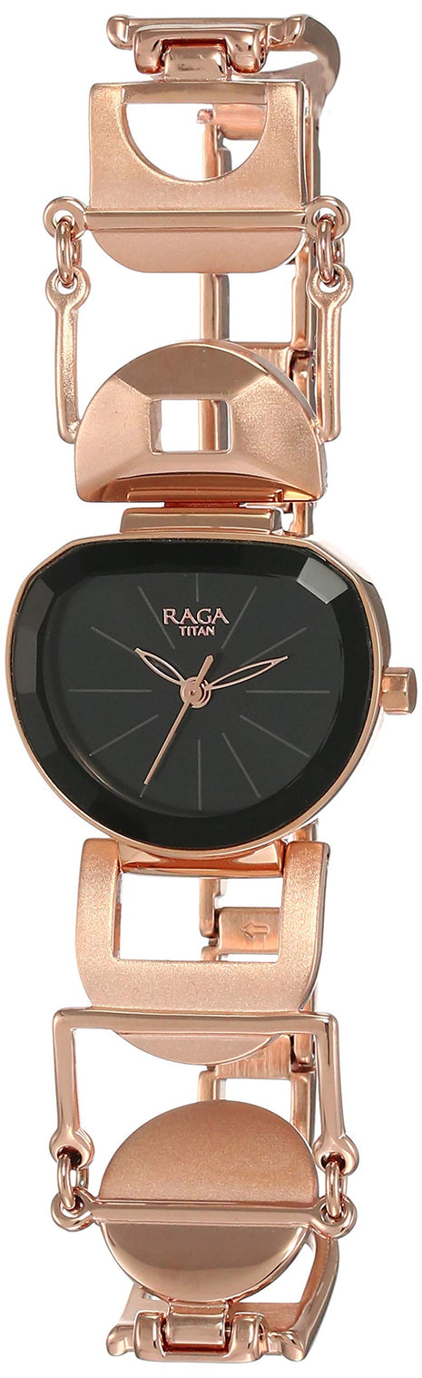 Titan Raga Facets analog Black Dial Women's Watch 95119WM01/NN95119WM01/NP95119WM01 