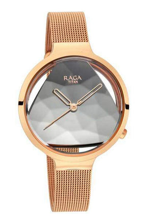 Titan Raga Moments of Joy Analog Silver Dial Women's Watch-NP95134WM01/NP95134WM01 