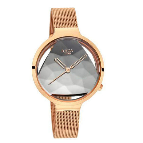Titan Raga Moments of Joy Analog Silver Dial Women's Watch-NP95134WM01/NP95134WM01 
