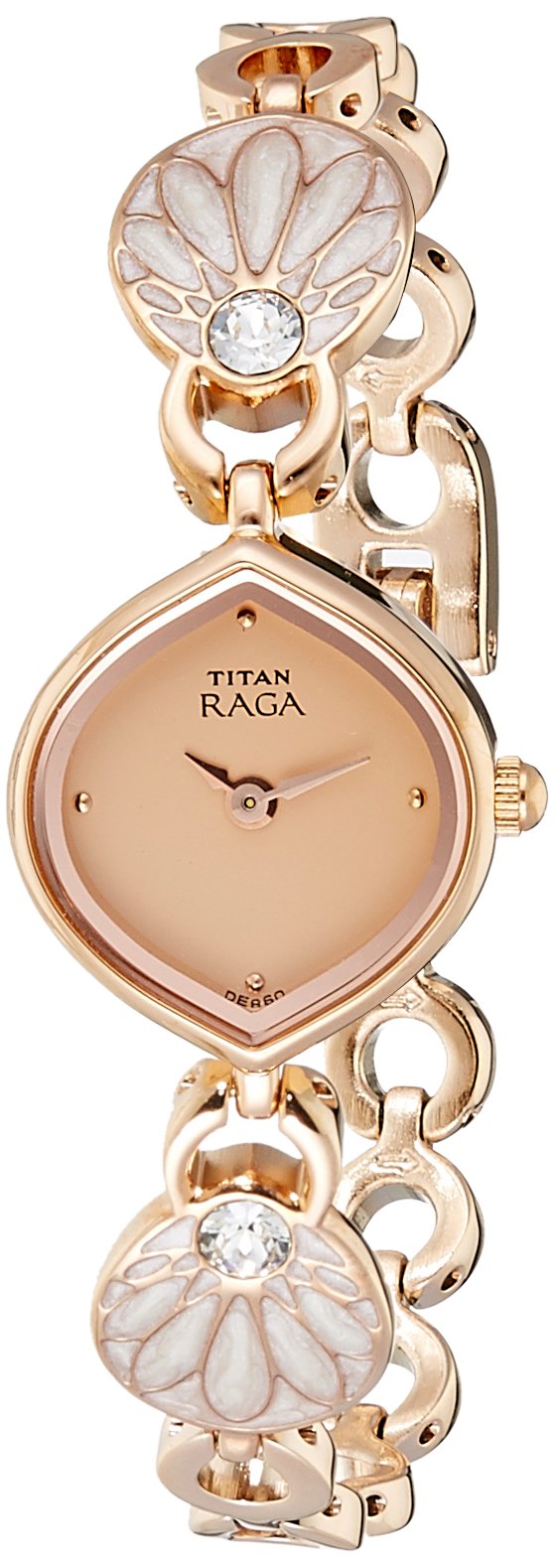 Titan Raga Pink Dial Analog Metal Strap Watch for Women-NS2497WM01/NT2497WM01 