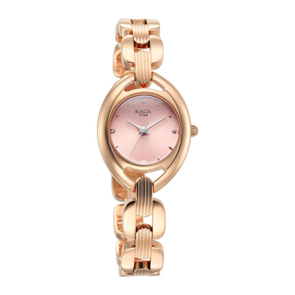 Titan Raga Showstopper 2.0 Quartz Blush Pink Dial Analog Watch for Women-95306WM01 