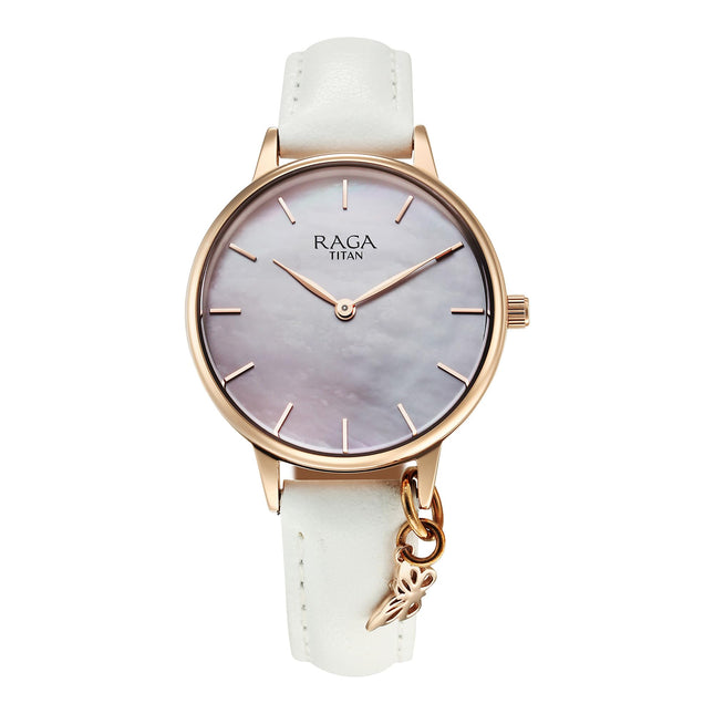Titan Raga Showstopper 2.0 Quartz Purple Mop Dial Analog Watch for Women-95274Wl03 