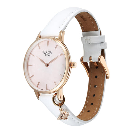 Titan Raga Showstopper 2.0 Quartz Purple Mop Dial Analog Watch for Women-95274Wl03 