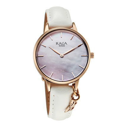 Titan Raga Showstopper 2.0 Quartz Purple Mop Dial Analog Watch for Women-95274Wl03 