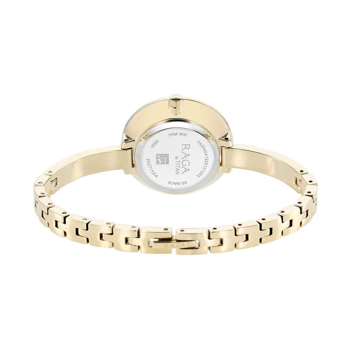 Titan Raga Showstopper Quartz Analog Green Dial Metal Strap Watch for Women-95271YM01/NT95271YM01 