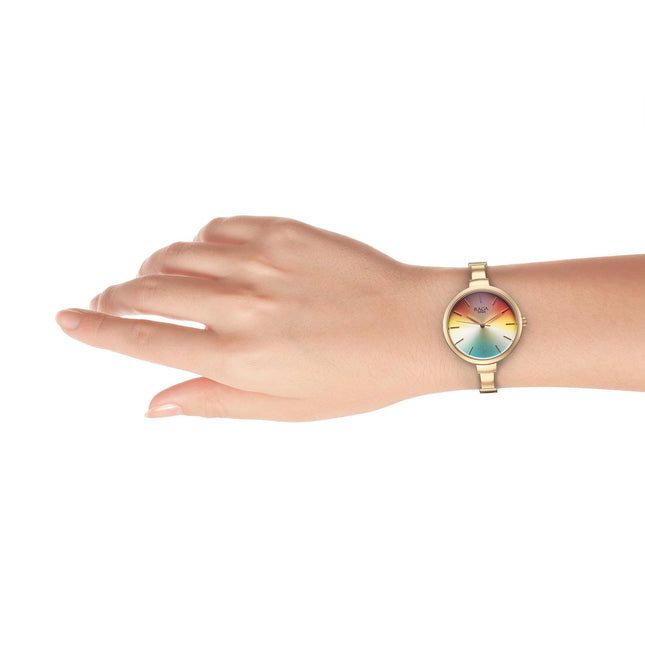 Titan Raga Showstopper Quartz Analog Multicoloured Dial Metal Strap Watch for Women-95273WM01/NT95273WM01 