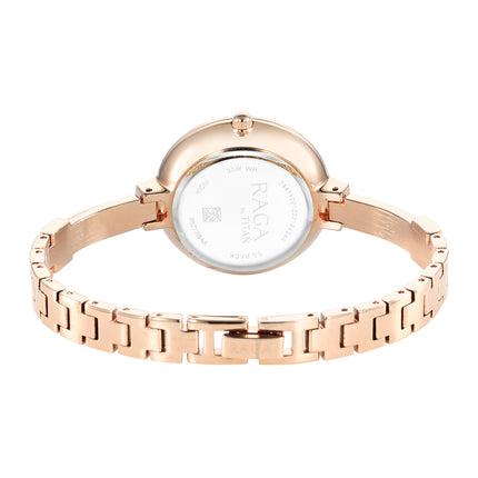 Titan Raga Showstopper Quartz Analog Multicoloured Dial Metal Strap Watch for Women-95273WM01/NT95273WM01 