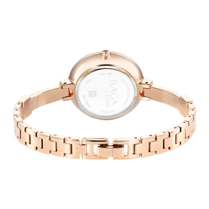 Titan Raga Showstopper Quartz Analog Multicoloured Dial Metal Strap Watch for Women-95273WM01/NT95273WM01 