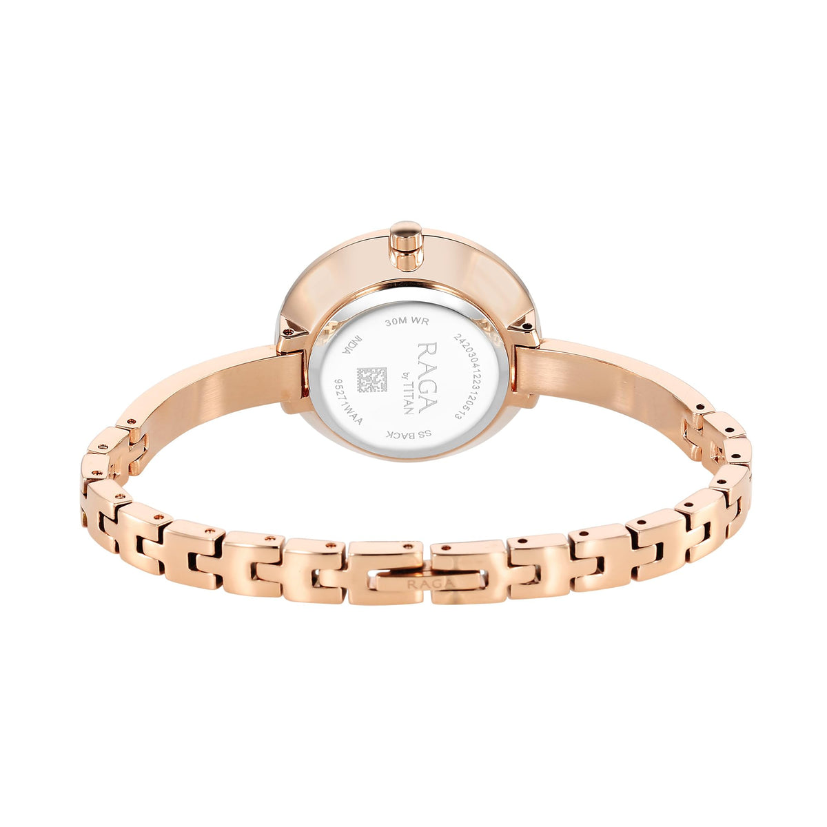 Titan Raga Showstopper Quartz Analog Purple Dial Metal Strap Watch for Women-NS95271WM01/NT95271WM01 
