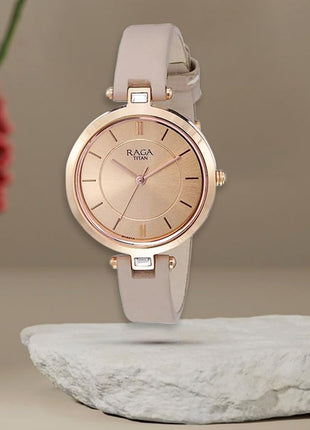 Titan Raga Viva Analog Rose Gold Dial Women's Watch 2603WL01/NN2603WL01/NP2603WL01 