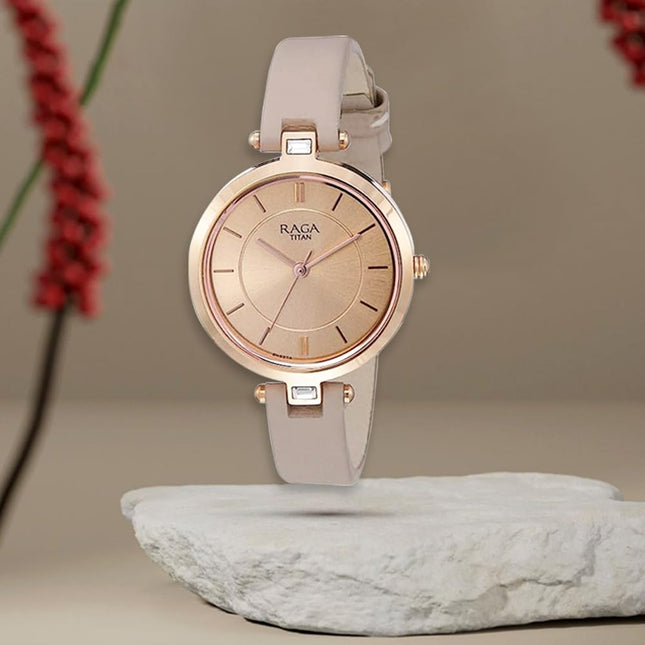 Titan Raga Viva Analog Rose Gold Dial Women's Watch 2603WL01/NN2603WL01/NP2603WL01 