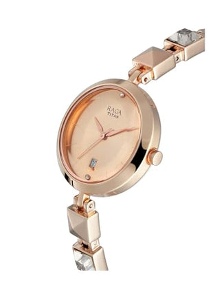 Titan Raga Viva Analog Rose Gold Dial Women's Watch NM2606WM01/NN2606WM01/NP2606WM01 